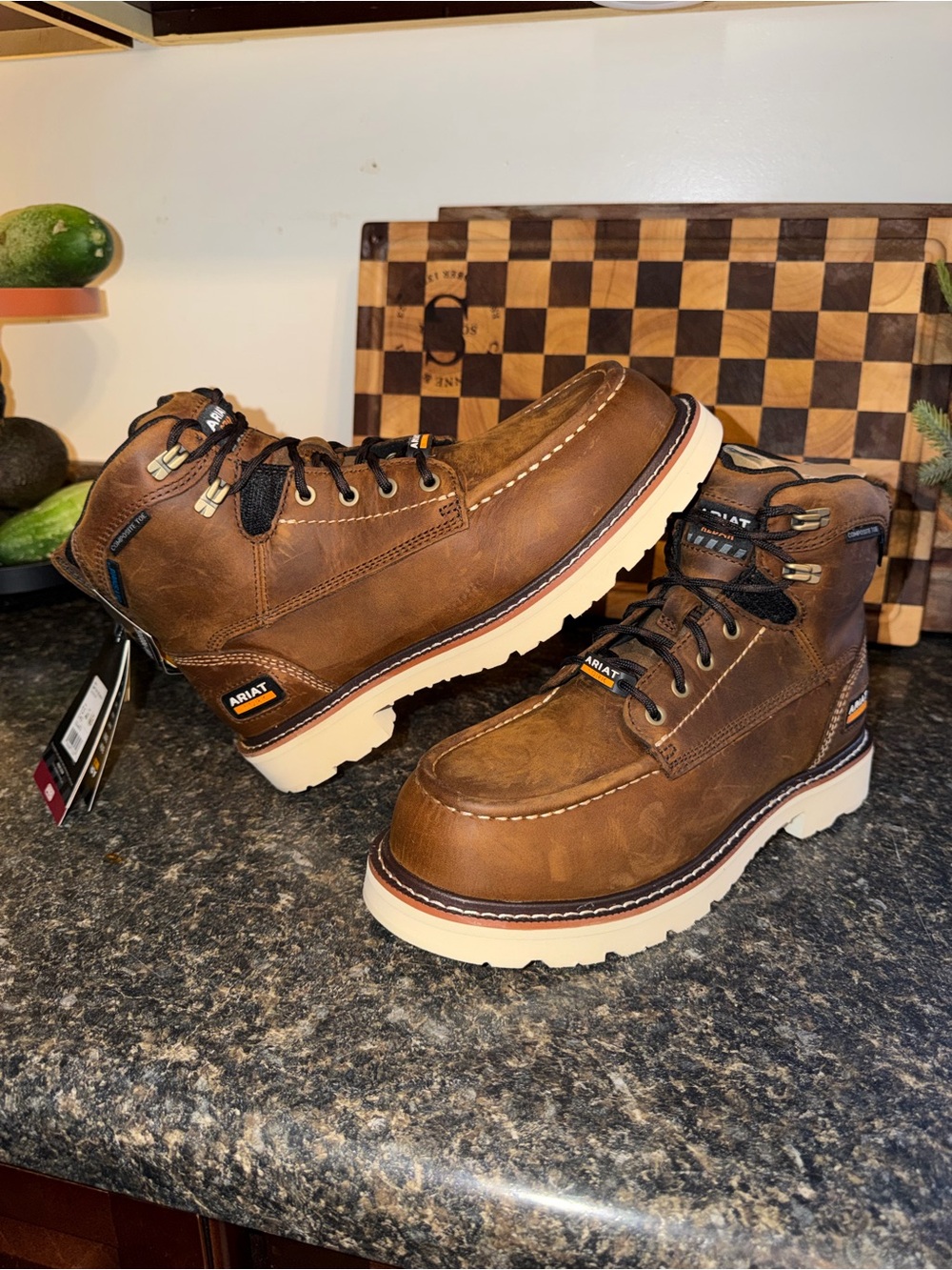 Ariat Men’s 7.5 Rebar Lift Waterproof Composite Toe Work Boots